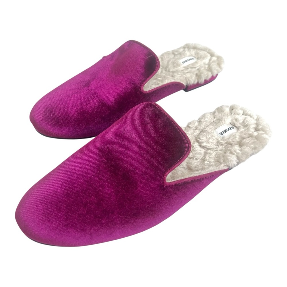 Birdies The Phoebe Wild Berry Velvet Slide Slipper